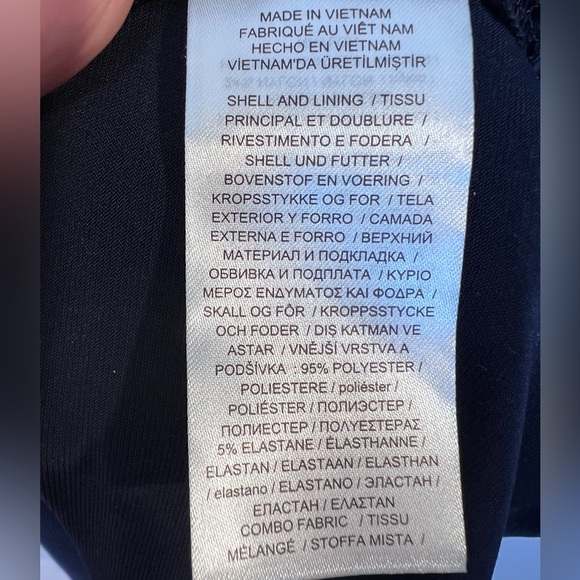 Lauren RL Navy Jersey Lace-Sleeve Dress sz 6 - Picture 10 of 11